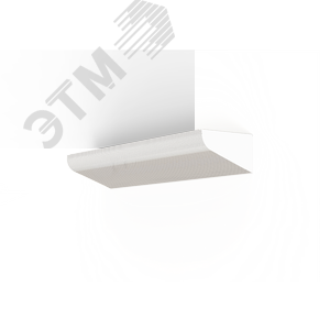 Светильник светодиодный прикроватный медицинский 648х166х97мм с опаловым рассеивателем 18ВТ 4000К IP20 накладной RAL9010 белый матовый 2