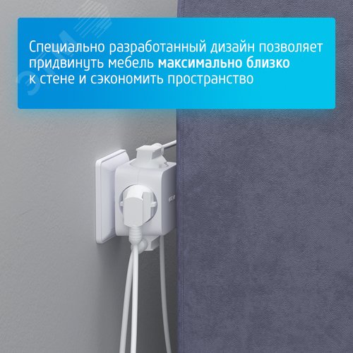 Разветвитель электрический четверник, куб АМ 16-4, 16А - фото 9