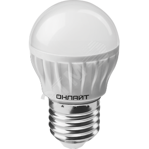Лампа светодиодная LED 8вт E27 белый матовый шар - Navigator Group