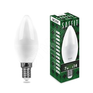 Лампа светодиодная LED 7вт E14 белый матовая свеча - Feron