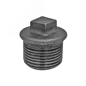 Заглушка чугунная Ду40 (1 1/2') НР - Fittex PLUS
