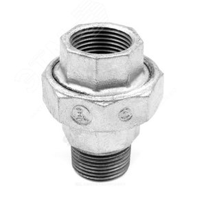 Соединитель чугунный американка Ду25 (1') ВН конусный - Fittex PLUS