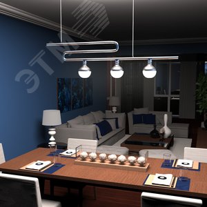 Лампа светодиодная филаментная LED 9 Вт 890 лм 4100К шар G125 нейтральный E27 AC 220В матовая колба Black Filament 5