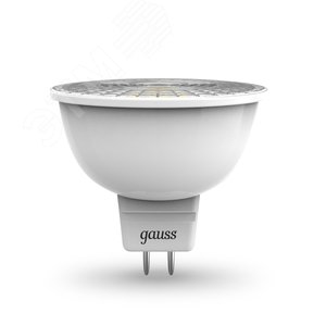 Лампа светодиодная LED 5 Вт 500 лм 3000К софит MR16 теплый GU5.3 AC 220В Black - Gauss