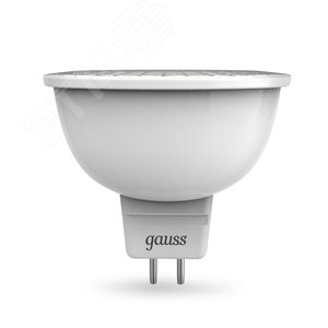 Лампа светодиодная LED 5 Вт 500 лм 3000К софит MR16 теплый GU5.3 AC 220В диммируемая Black - Gauss