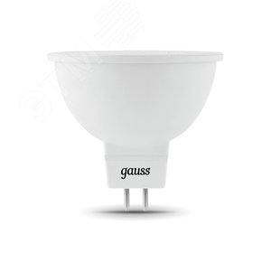 Лампа светодиодная LED 5 Вт 530 лм 6500К софит MR16 холодный GU5.3 AC 220В Black - Gauss