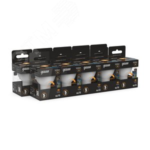 Лампа светодиодная LED 5 Вт 500 лм 3000К софит MR16 теплый GU10 AC 220В диммируемая Black 3