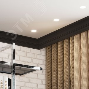 Лампа светодиодная LED 5 Вт 500 лм 3000К софит MR16 теплый GU10 AC 220В диммируемая Black 6