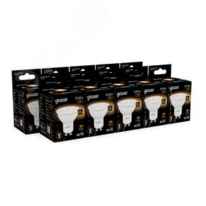Лампа светодиодная LED 9 Вт 830 лм 3000К софит MR16 теплый GU10 AC 220В Black - фото 12