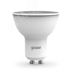 Лампа светодиодная LED 5 Вт 530 лм 4100К софит MR16 нейтральный GU10 AC 220В Black - Gauss