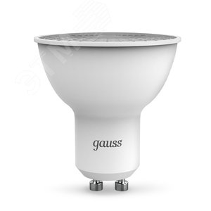 Лампа светодиодная LED 5 Вт 530 лм 4100К софит MR16 нейтральный GU10 AC 220В диммируемая Black