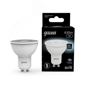 Лампа светодиодная LED 7 Вт 630 лм 4100К софит MR16 нейтральный GU10 AC 220В Black - фото 11