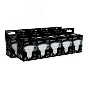 Лампа светодиодная LED 9 Вт 830 лм 4100К софит MR16 нейтральный GU10 AC 220В Black - фото 12