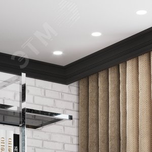 Лампа светодиодная LED 7 Вт 630 лм 6500К софит MR16 холодный GU10 AC 220В Black - фото 16