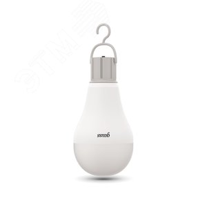 Лампа светодиодная LED 10 Вт 640 лм 3000К AC175-240В E27 А60 (груша) теплая с Li-Ion аккумулятором Black Gauss