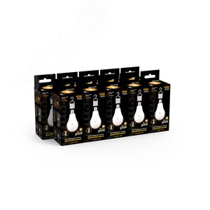 Лампа светодиодная LED 10 Вт 640 лм 3000К AC175-240В E27 А60 (груша) теплая с Li-Ion аккумулятором Black Gauss 4