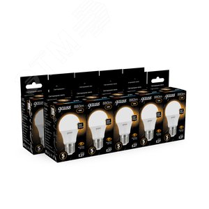 Лампа светодиодная LED 10 Вт 880 лм 3000К А60 груша теплый E27 AC 220В Black 12