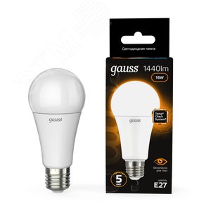 Лампа светодиодная LED 16 Вт 1440 лм 3000К А60 груша теплый E27 AC 220В Black 11