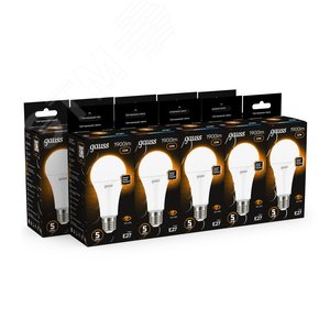 Лампа светодиодная LED 22 Вт 1900 лм 3000К А70 груша теплый E27 AC 220В Black 12