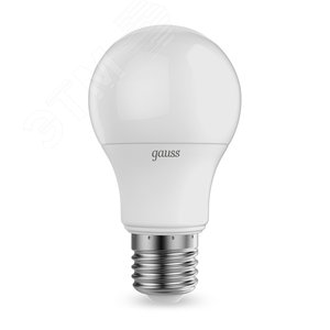 Лампа светодиодная LED 7 Вт 710 лм 4100К А60 груша нейтральный E27 AC 220В Black - Gauss