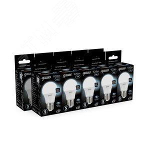 Лампа светодиодная LED 10 Вт 920 лм 4100К А60 груша нейтральный E27 AC 220В Black 12