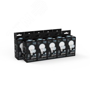 Лампа светодиодная LED 10 Вт 800 Лм 4100К белая E27 A60 сенсор (с микроволновым датчиком) Black Gauss (102502210-M) - фото 3