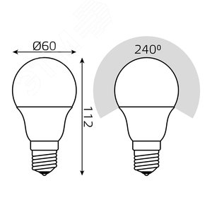 Лампа светодиодная LED 10 Вт 800 Лм 4100К белая E27 A60 сенсор (с микроволновым датчиком) Black Gauss (102502210-M) - фото 7
