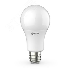 Лампа светодиодная LED 12 Вт 1200 лм 4100К А60 груша нейтральный E27 AC 220В Black - Gauss