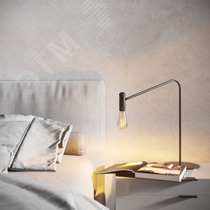 Лампа светодиодная филаментная LED 6 Вт 620 лм 2400К ST64 теплый E27 AC 220В золотистая колба диммируемая Black Filament Gauss - фото 6