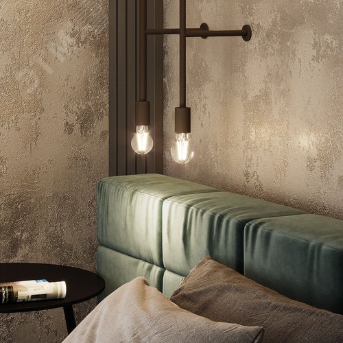 Лампа светодиодная филаментная LED 8 Вт 780 лм 4100К А60 груша нейтральный E27 AC 220В прозрачная колба Black Filament 14