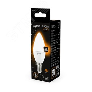 Лампа светодиодная LED 9.5 Вт 890 лм 3000К свеча теплый E14 AC 220В Black - фото 14