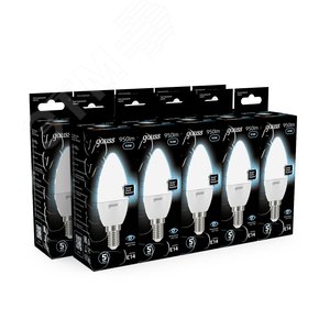 Лампа светодиодная LED 9.5 Вт 950 лм 4100К свеча нейтральный E14 AC 220В Black 12