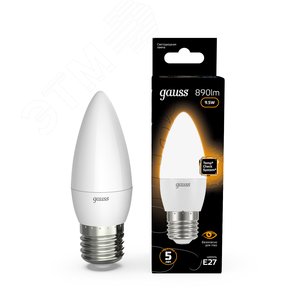 Лампа светодиодная LED 9.5 Вт 890 лм 3000К свеча теплый E27 AC 220В Black - фото 11