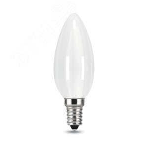 Лампа Filament Свеча 9W 590lm 3000К Е14 milky диммируемая LED 1/10/50 | 103201109-D | Gauss - Gauss