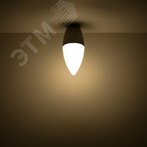 Лампа светодиодная LED 5.5 Вт400 Лм 3000К теплая E14 Свеча Basic Gauss (1033116) - фото 4