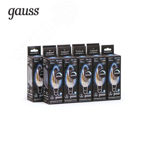 Лампа светодиодная LED 5 Вт 450 Лм 4100К белая Е14 Свеча диммируемая Filament Gauss (103801205-D) - фото 3