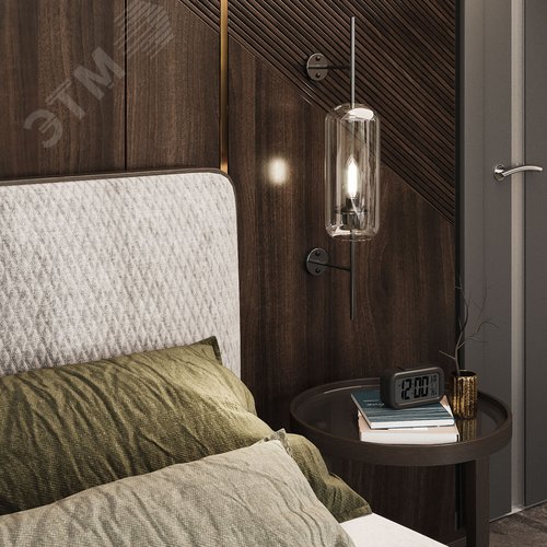 Лампа светодиодная филаментная LED 11 Вт 830 лм 4100К свеча нейтральный E14 AC 220В прозрачная колба Black Filament 14