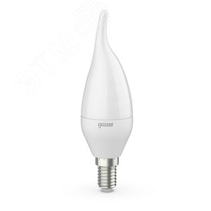 Лампа светодиодная LED 6.5 Вт 550 лм 4100К свеча на ветру нейтральный E14 AC 220В Black