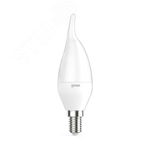 Лампа светодиодная LED 9.5 Вт 950 Лм 6500К холодная E14 Свеча на ветру Black Gauss (104101310) - Gauss