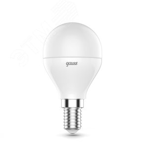 Лампа светодиодная LED 6 Вт 440 лм RGBW шар P45 E14 AC 220В RGBW и диммирование от пульта Black