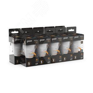 Лампа светодиодная LED 7 Вт 560 Лм 3000К теплая Е27 Шар диммируемая Black Gauss (105102107-D) 3