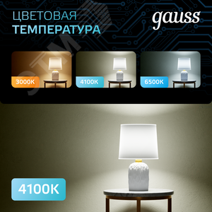 Лампа светодиодная LED 6.5 Вт 550 лм 4100К шар P45 нейтральный E27 AC 220В Black - фото 8