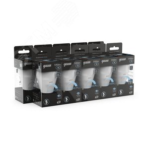 Лампа светодиодная LED 7 Вт 590 лм 4100К шар P45 нейтральный E27 AC 220В диммируемая Black 3