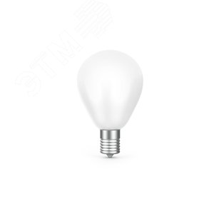 Лампа Filament Шар 9W 610lm 4100К Е14 milky диммируемая LED 1/10/50 | 105201209-D | Gauss - Gauss