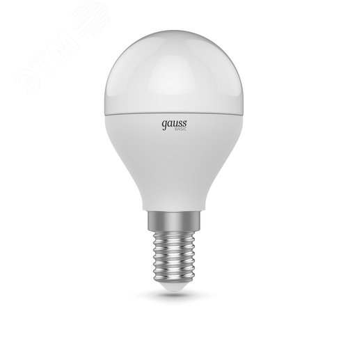 Лампа светодиодная LED 7 Вт 470 лм 3000-6500К шар P45 E14 AC 220В изменяемая цветовая температура Basic - Gauss