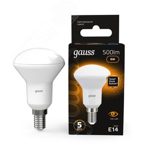 Лампа светодиодная LED 6 Вт 500 лм 3000К грибок R50 теплый E14 AC 220В Black 11
