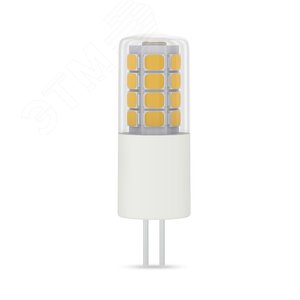 Лампа светодиодная LED 4 Вт 400 лм 4100К капсула нейтральный G4 AC/DC 12В керамическая низковольтная Elementary - Gauss