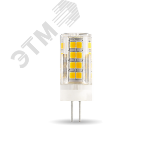Лампа светодиодная LED 4 Вт 400 Лм 2700К теплая G4 капсула 220 В керамика Black Gauss 3