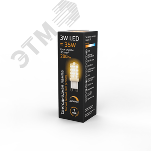 Лампа светодиодная LED 3Вт G9 AC185-265В 2700К диммируемая | 107309103 | Gauss - фото 4