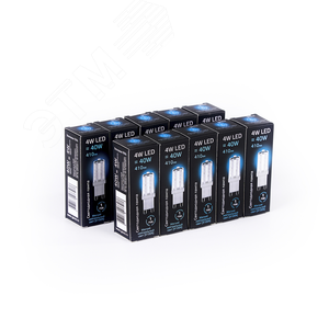 Лампа светодиодная LED 4 Вт 410 Лм 4100К белая G9 капсула 220 В керамика Black Gauss (107309204) - фото 3